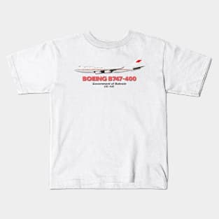 Boeing B747-400 - Government of Bahrain Kids T-Shirt